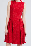 Brocade Flare Dress