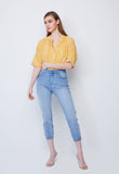Skinny Fit Capri Jeans