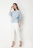 Ruched Batwing Blouse