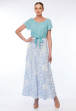 Maxi Soft Floral Print Skirt
