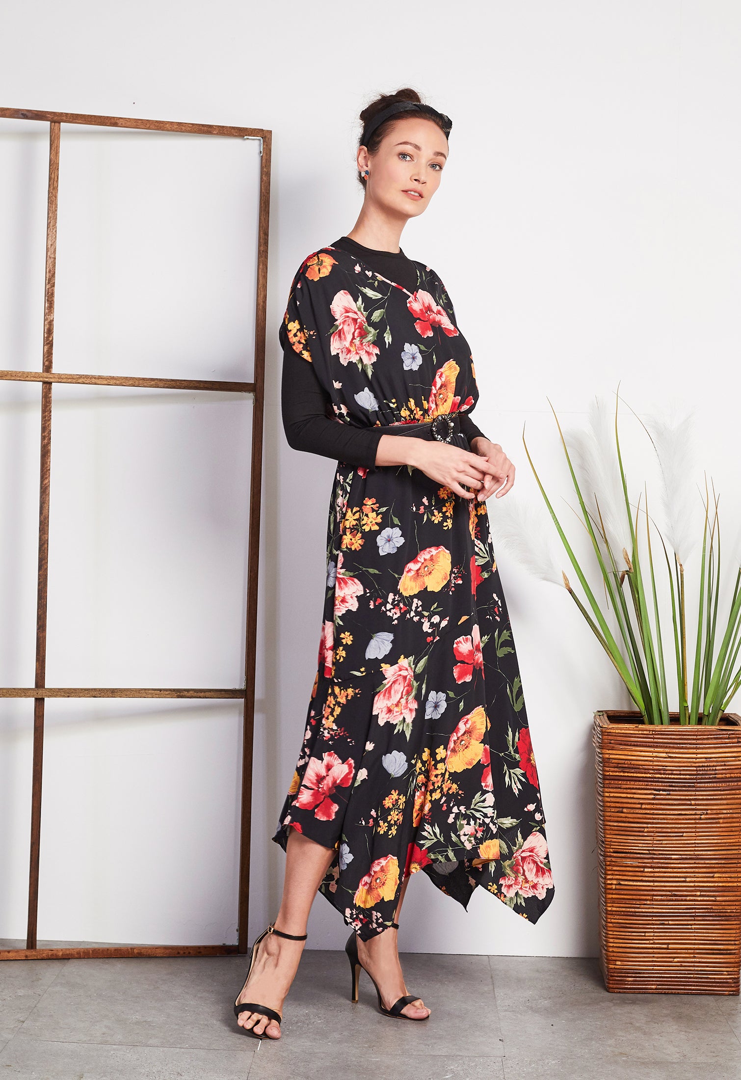 Floral Short-sleeve Dress