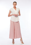 Cap Sleeve Wrap Side Blouse