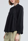 Rouleau Button Drop Pleat Blouse