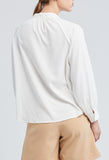 Rouleau Button Drop Pleat Blouse