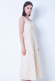 Lace Sheer Flutter Sleeve Dress