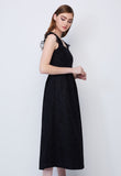 Lace Sheer Flutter Sleeve Dress