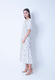 Twigs Motif Smock Dress
