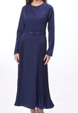 Long Sleeve Belted Dress