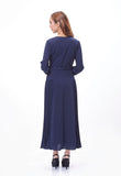 Long Sleeve Belted Dress