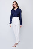 Pleated Pocket Capri Pants