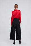 Flat Pleat Wide Leg Palazzo Pants