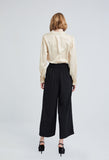Double Side Button Cullottes Wide Pants