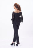 Tie Lacey Embroidered Blouse