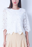 Guipure Lace Top