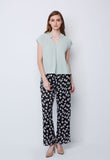 Polkadot V Neck Top