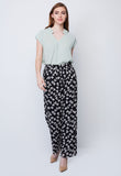 Clover Print Relaxed Pants