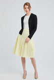 Mini Ruffle Crop Cardigan