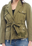 Guipure Lace Waist Tie Jacket