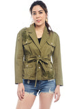 Guipure Lace Waist Tie Jacket